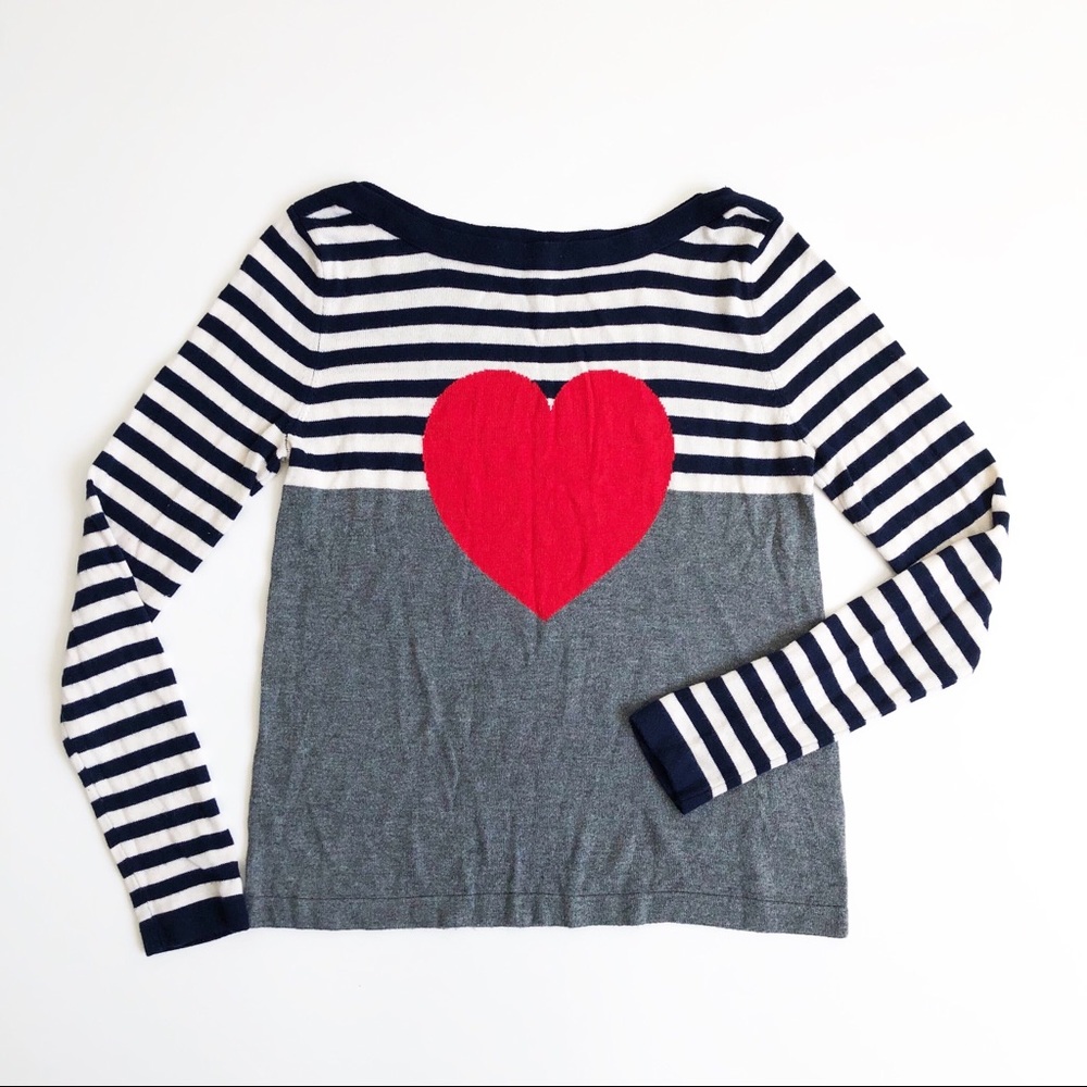 Keds Heart and Stripes Sweater
